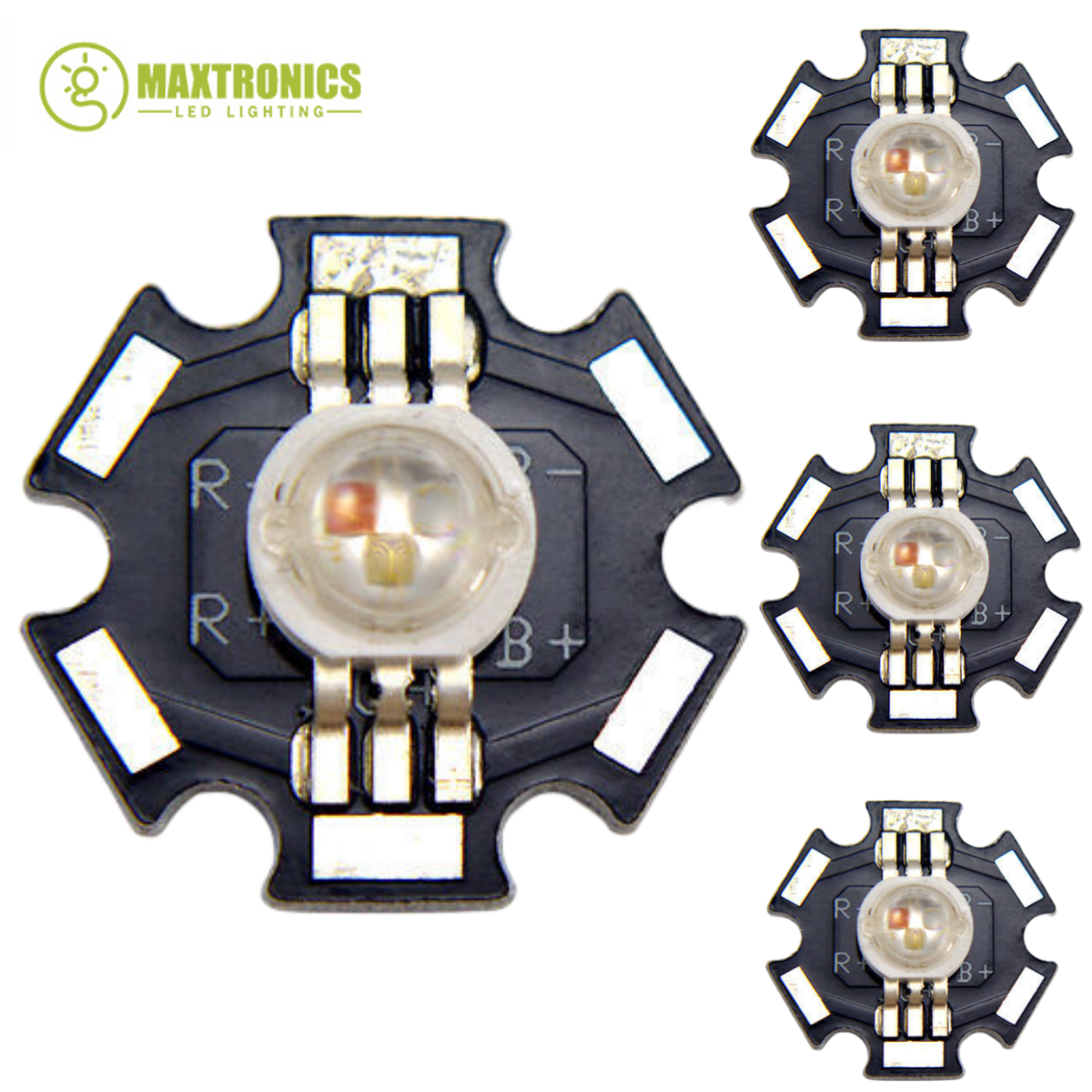 Best Quality 10pcs 3W RGB LED Colorfull Chip with PCB 3-CHIP 6-Pin High Power Super Bright for Stage Lights Beads Free Shipping