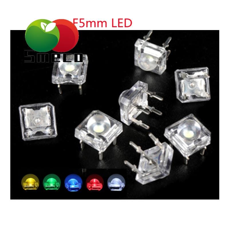 100 high brightness white red green blue yellow light piranha lamp beads F5mm round head LED lamp beads