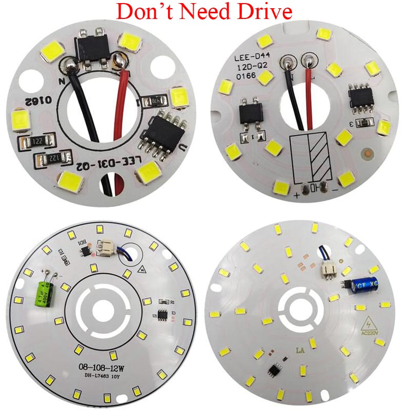 1.5W 3W 5W 6W 7W 9W 10W 12W 13W 15W 18W 2835 5730 220V Chip Free Driver Yellow White SMD LED Light Base Bulb Lamp Bead Emitter