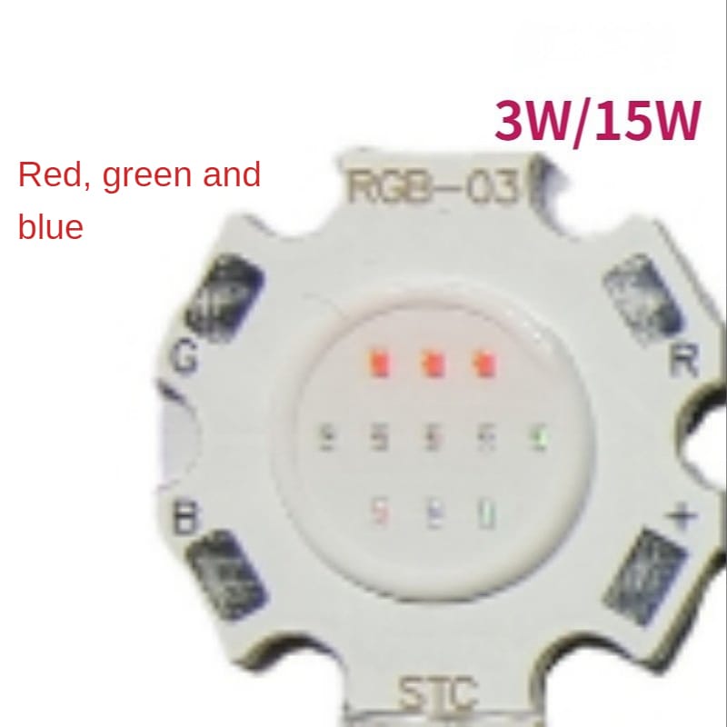1PCS 3W 5W 7W 9W 12W 15W 18W 12W 15W Red Green Blue LED COB Light Source High Power COB Beads
