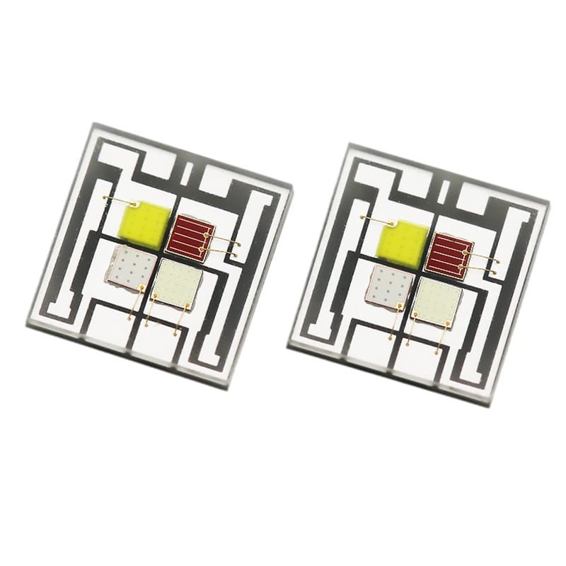 10pcs RGBW 5050 chip 12W LED SMD high power beads flat glass lens flashlight /car/bicycle lamp/stage light ALN substrate