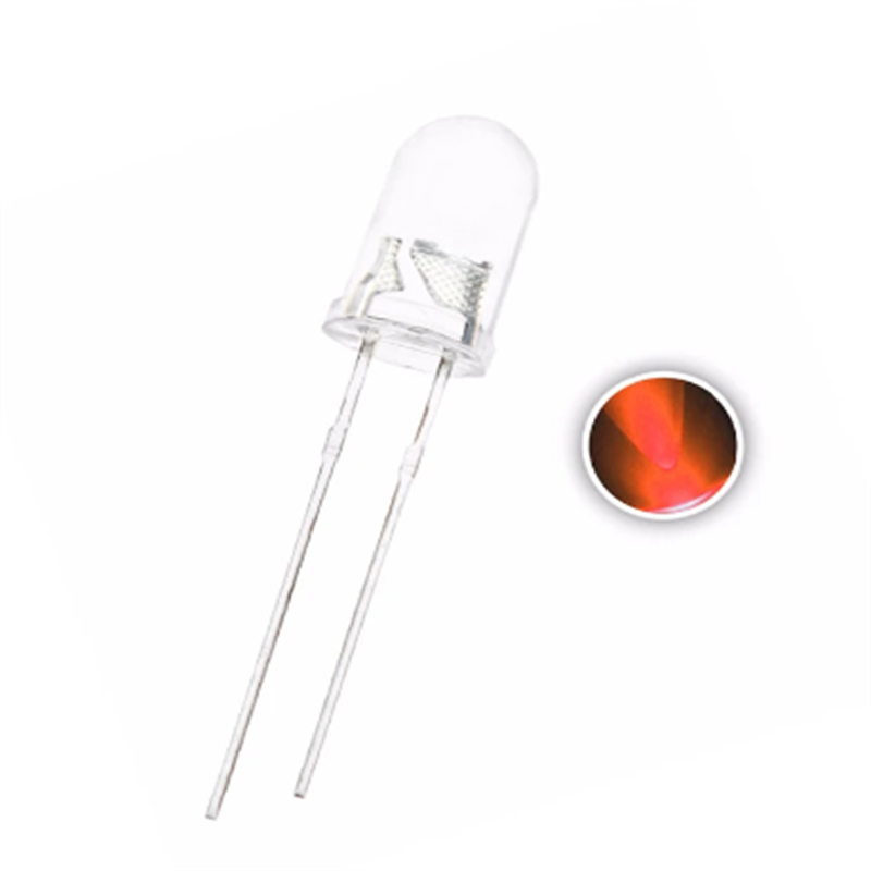 F5 Led100pcs 5mm Orange Dip Led Water Clear 600-610nm Round Head 20ma 2v Ultra Bright Lamp Light Beads