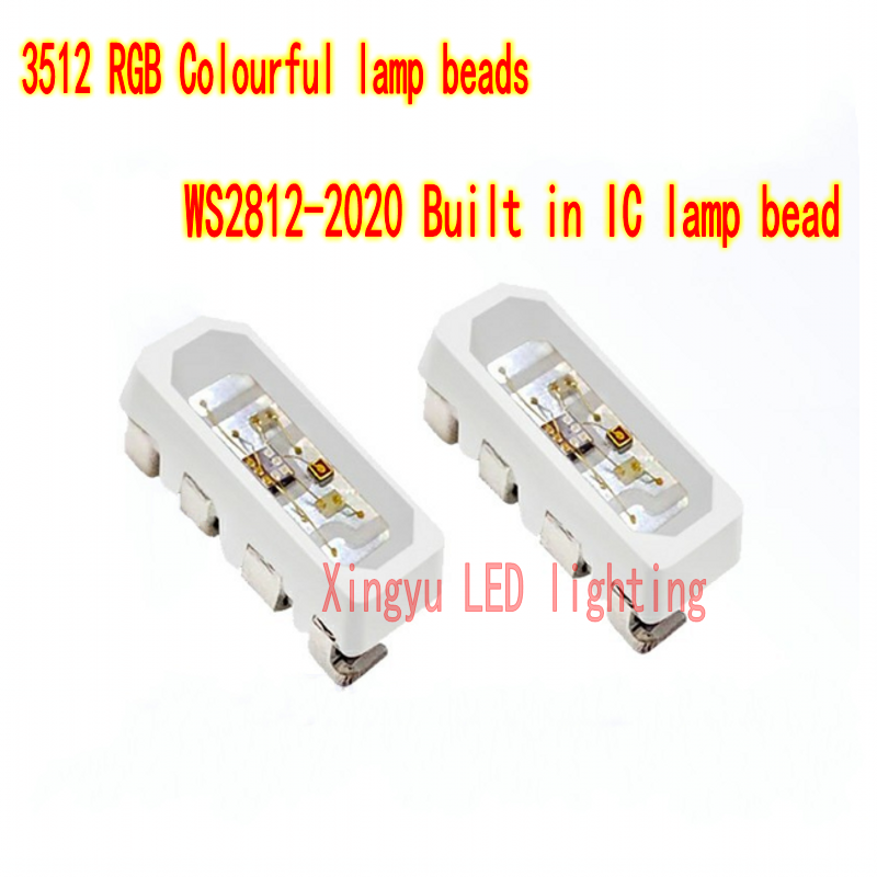 High brightness 3512RGB magic color full-color lamp bead, side lighting, built-in IC WS2812 5V programmable LED lamp bead