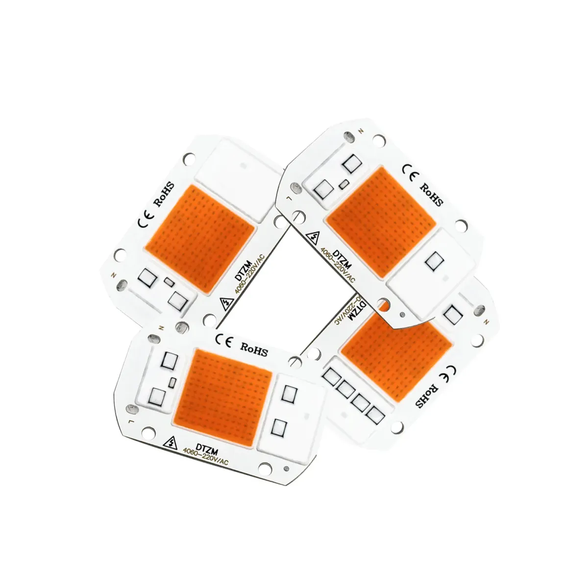 LED Chip AC 220V 10W 20W 30W 50WIntegrated Light Beads Smart IC No Drive Required DIY Floodlight Full-spectrum Plant Light Outd