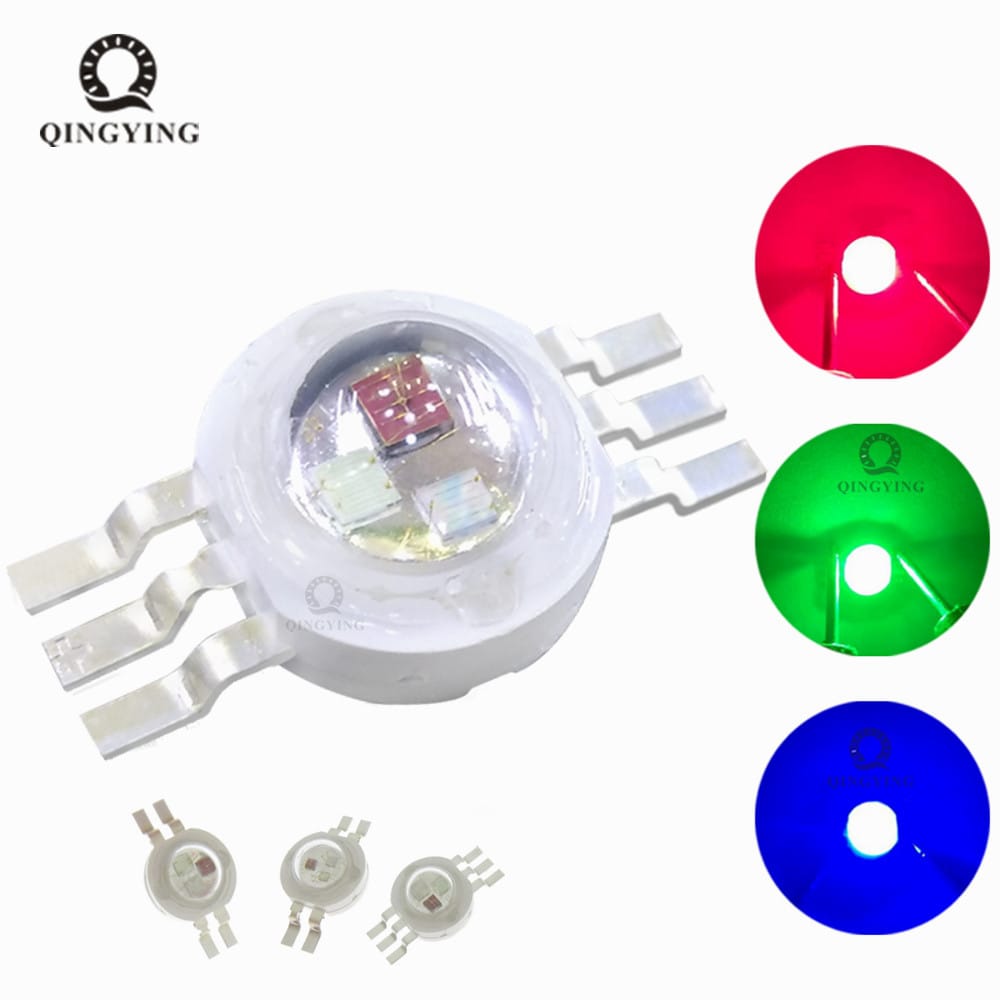 5-100pcs RGB RGBW LED COB Chip 3W 4W 5W 6W 8W 9W 10W 12W 15W 18W Colorful For 3 6 9 12 15 18 W Watt Stage Light Beads