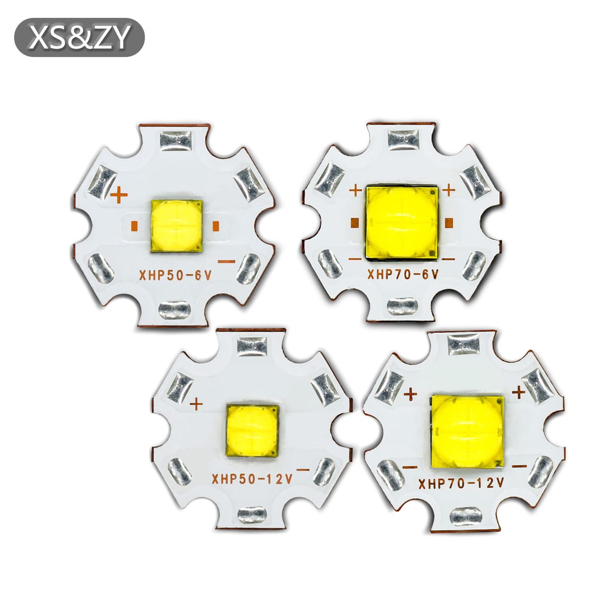 LED Beads DC6V DC12V High Brightnes 1.5A 3A 2.4A 4.8A High Power18W 30W White Light For Replace Flashlights Automobile Headlight