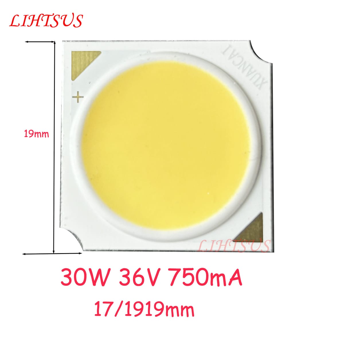 30W 1919mm CRI95  750mA 900mA cob led chip Light Beads  30W  Light Emitting Diode bridgelux led DIY Track Lamp LED Grille Lamp