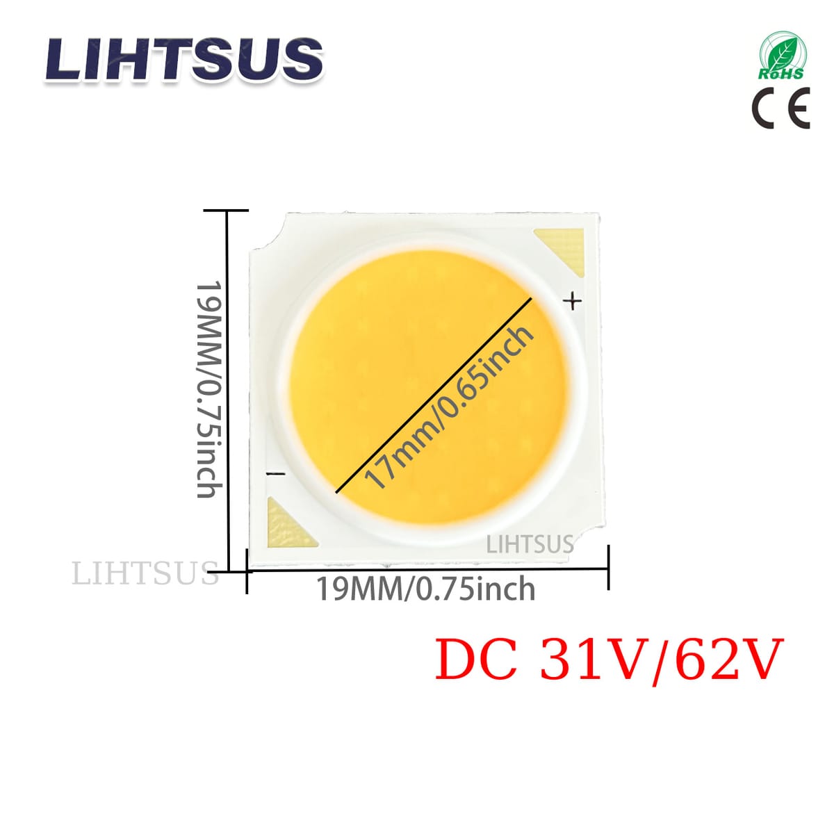 20W 1919mm CRI95  Cob LED Chip Light Beads  20W 30W Light Emitting Diode bridgelux led DIY Track Lamp LED Grille Lamp