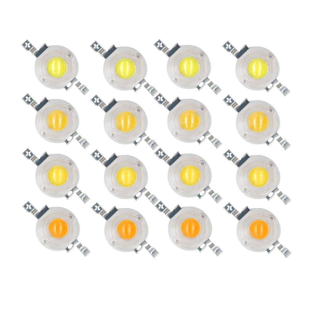 50Pcs LED 1W 3W Bulbs High Power Lamp Beads Light Pure Chips 35mli 45mli 3V Pink 6500K Red Blue Green Yellow for Blubs Downlight