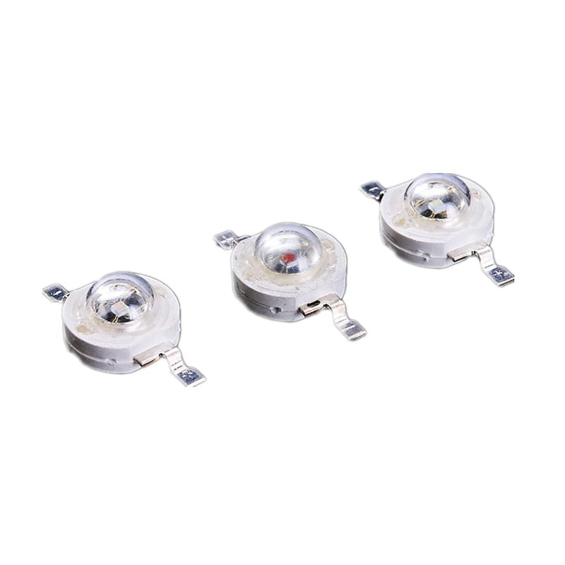 50PCS High power LED Beads 1W red green blue Chips Royal blue lights diodes 450nm 460nm 520nm 620nm free shipping