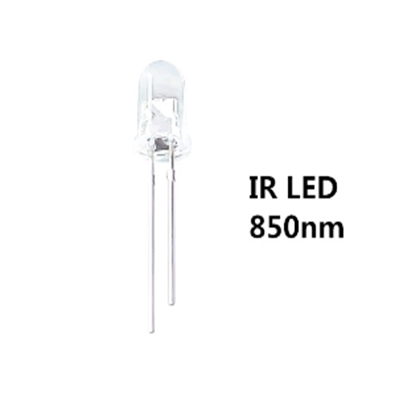 1000pcs F5 850nm Ir Dip Led 20ma 5mm 850nm Light Beads