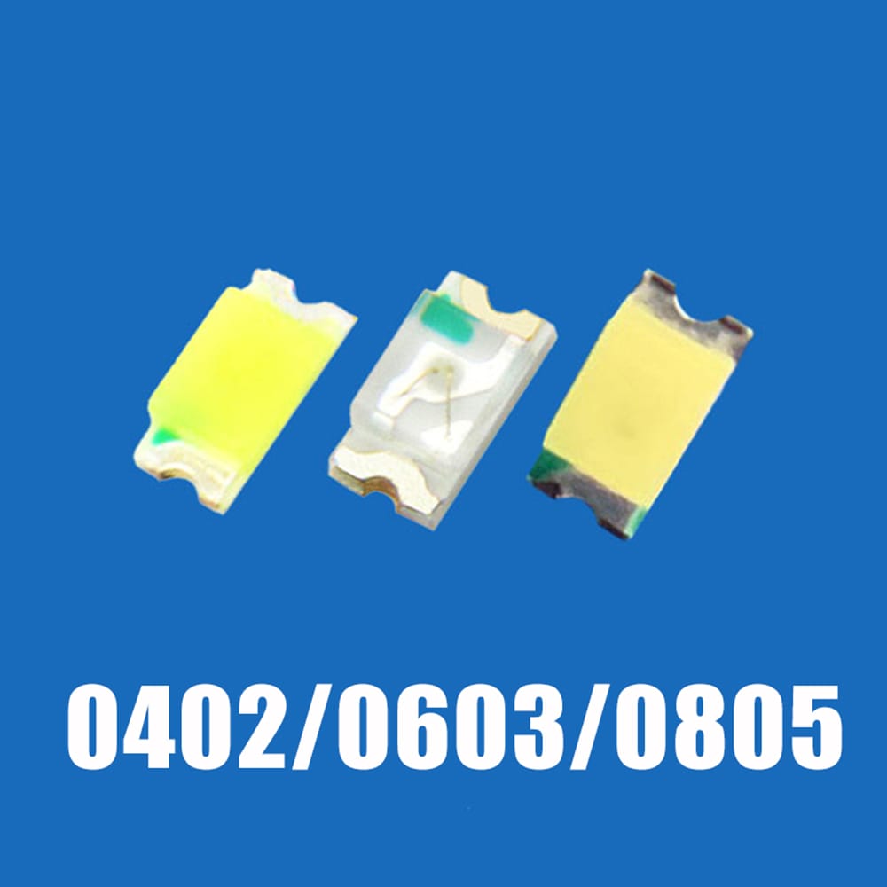 0402 0603 0805 1206 SMD Chip LED White Red Blue Yellow Green Orange Pink Warm White Light Emitting Diode Emitting Light Beads