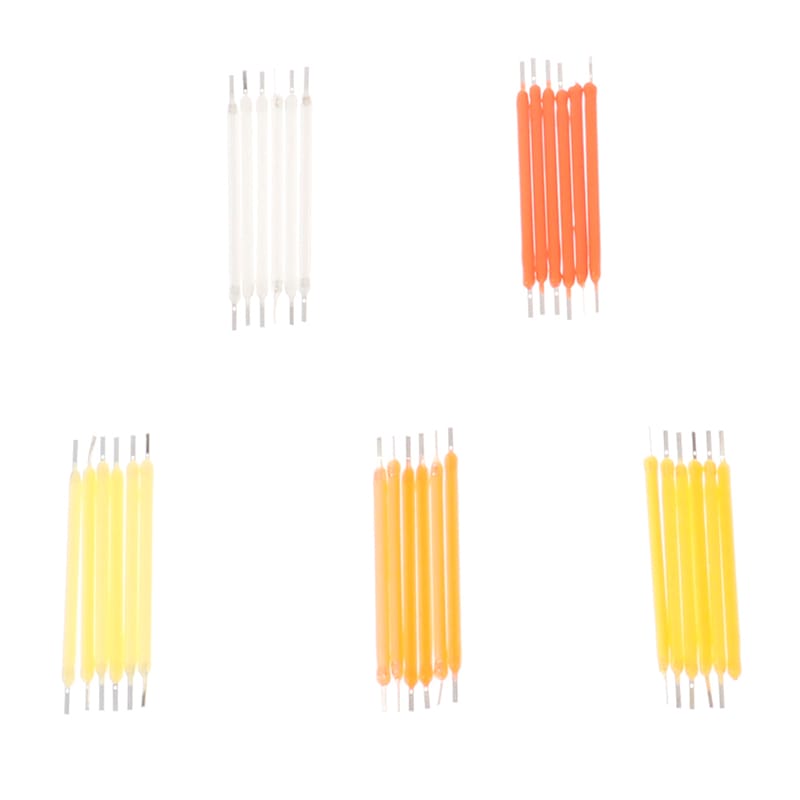 10pcs Edison Bulb LED Filament Lamp Parts 12V LED Bead Incandescent Light Accessories Diode for holiday lighting DIY