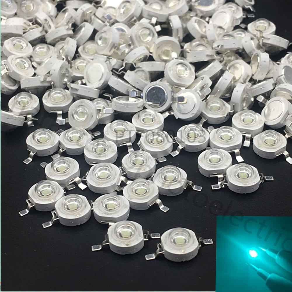 3W 490 LEDs Diode Beads Lamp Chip Emitter Blue Green LED Lighting Cyan 700ma 3W Chip type with/ no 20mm pcb