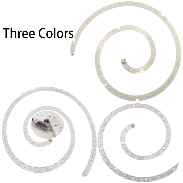 24W 36W 18W 26/37/29/39mm OD Three Tri-Color Alternating Light House Chip SMT SMD LED Base Spiral Bulb Lamp Bead Emitter