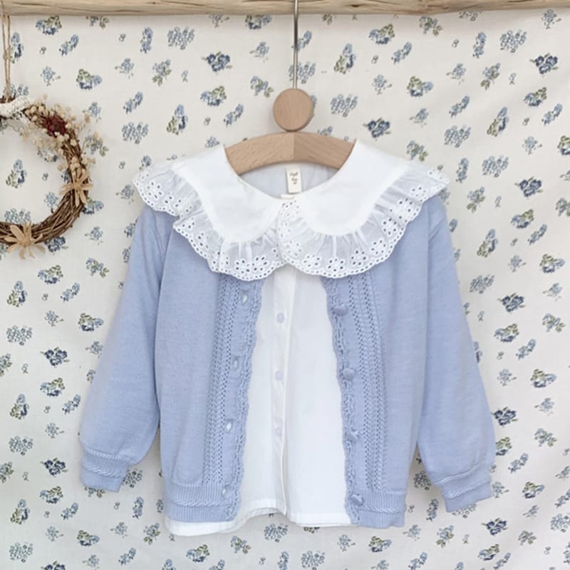 Children's Baby Cardigan Sweater Girls Long Sleeve Coat Autumn Baby Girls Flower Knitted Top Princess Sweater Baby Girl Clothing