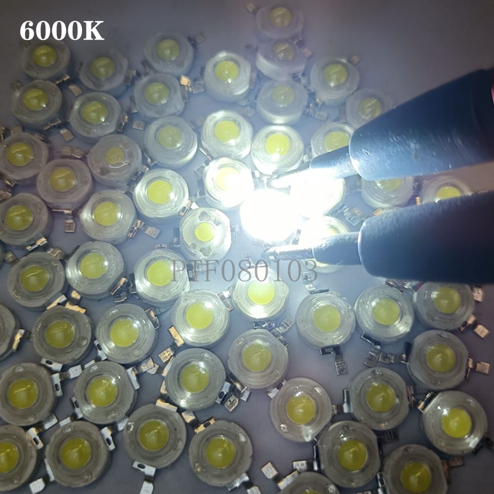 3W  High Power DC 3.2-3.6V LED Beads Light Diode LED Chip SMD White For SpotLight Downlight DIY Lamp Bulb