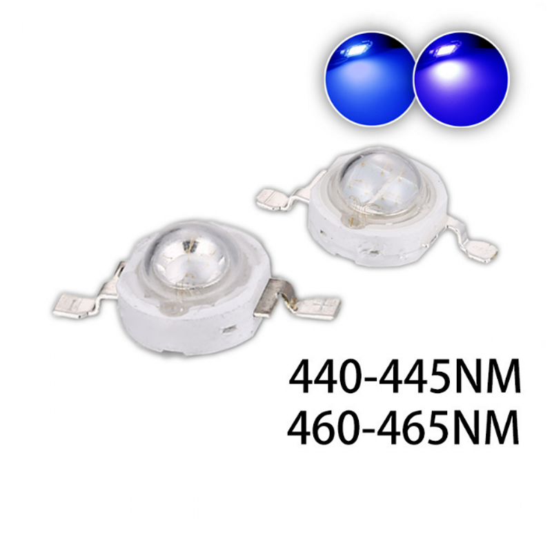 10PCS High Power LED Beads 1W3W5W Blue Light Plant Blue 460nm440nm Aquatic Fish Tank Aquatic Meat Beads