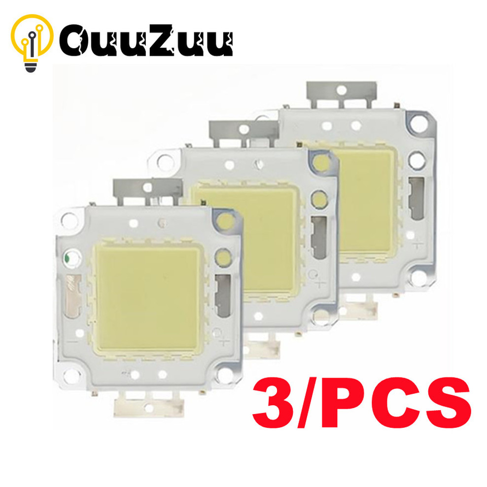 3pcs/ lot High Brightness LED Beads Chip 10W 20W 30W 50W 100W LED COB Chip White Warm White for DIY Flood Light Spotlight