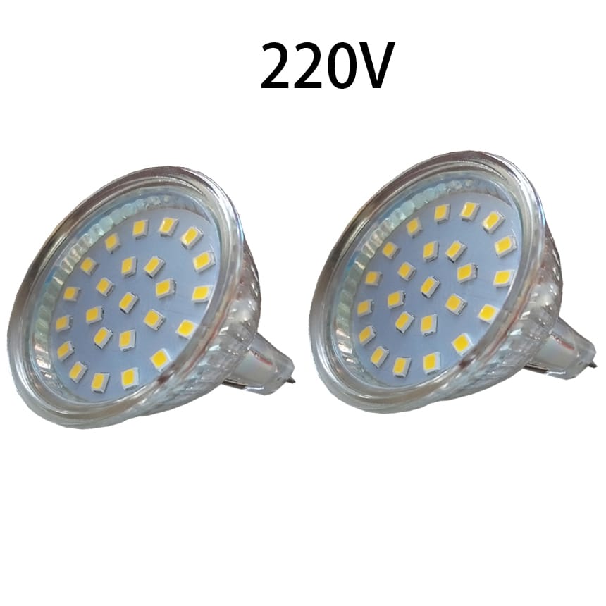 3W 5W 220V 2835 COB MR16 GU10 Pin 220V 30mm 50mm OD Energy-Saving SMT SMD LED Bead Emitter Down Spot Light Base Bulb Lamp Cup
