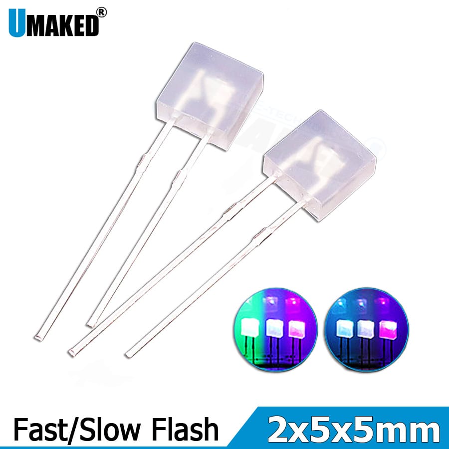 1000pcs 2x5x5mm Foggy LEN LED round lamps diodes chip  20mA light beads led Emitting diodes RGB Flash Lighting DIY