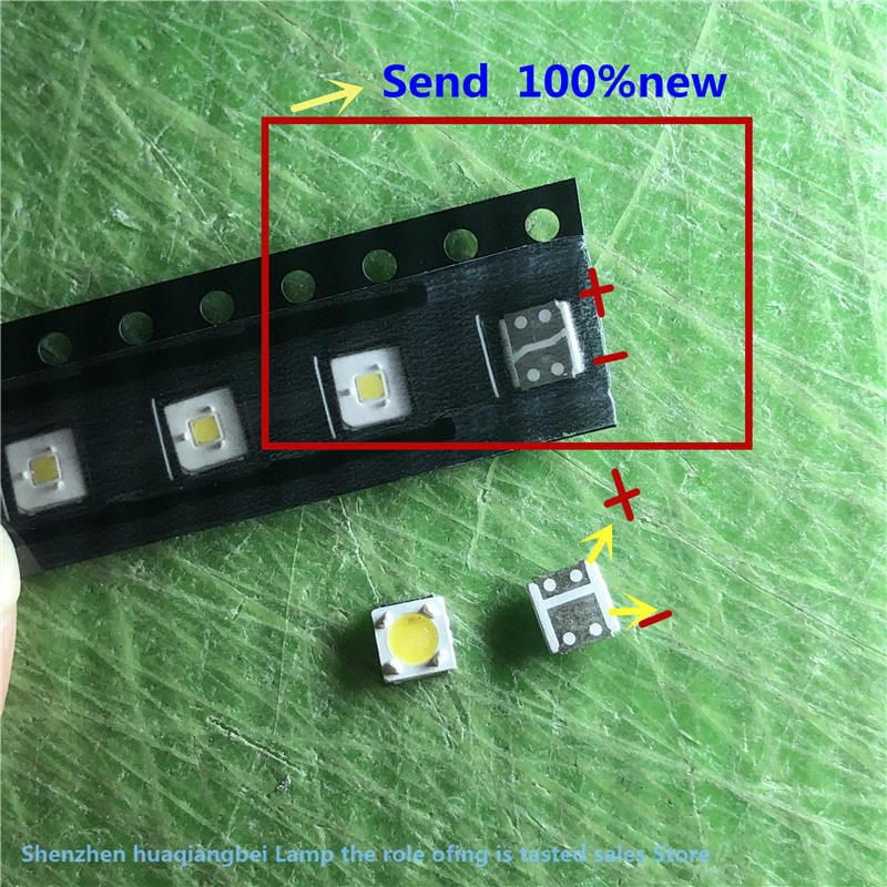 FOR 200Pcs/Lot Maintenance led lcd tv backlight common patch original lamp beads 3535 3v 350ma 1w cool white light
