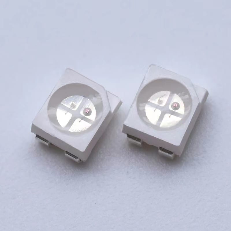 100pcs 3528 LED SMD Bead High power diodes bi-color Light red/white red/blue Chip Free shipping