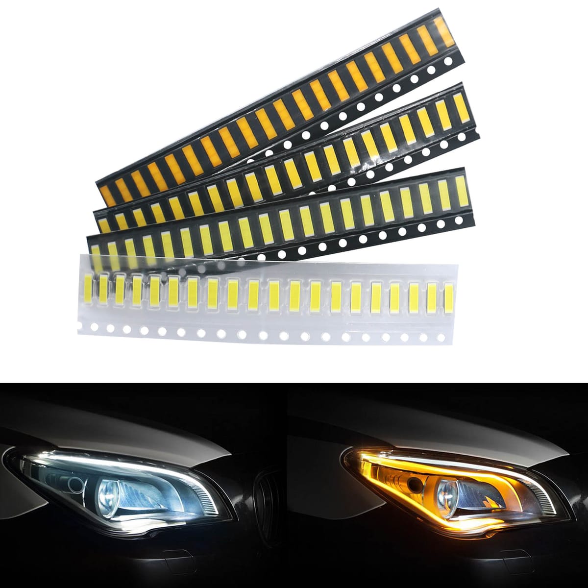 LED Beads 1860 DC9-10V 10-15W High Brightness Lamp Beads 500mA LED Diode Light Emitting For Car Headlight LED Lamp Repair White