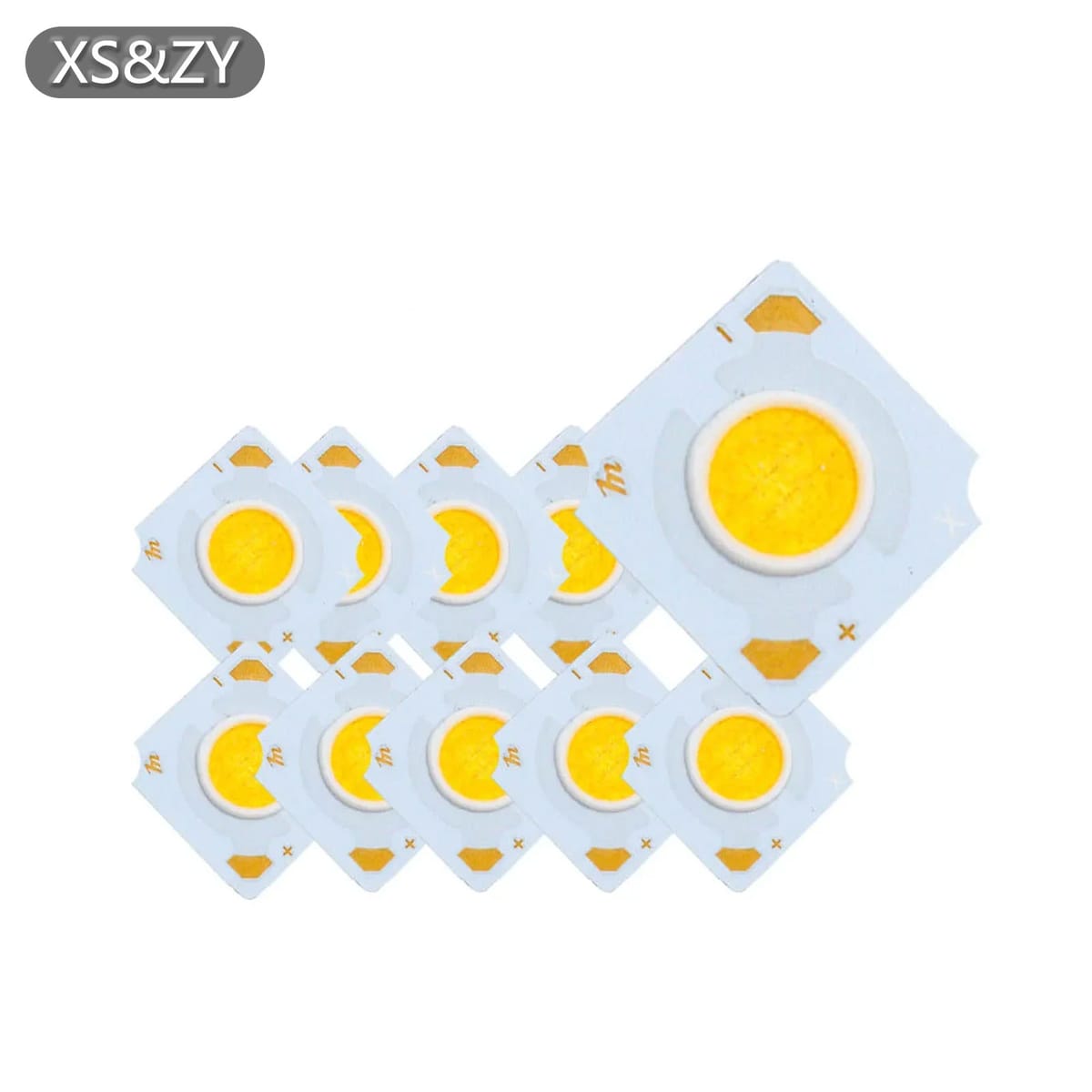 10pcs LED COB Bridgelux Crystal 1835 Chip  Lamp Beads 3-7W 12V 600mA Cold Warm White For Decoration Spotlights Indoor Lighting