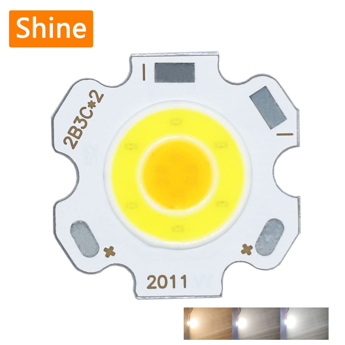 Two Color High Power COB LED Source Chip 3w 5w 7w Dual Color Light Bulb 250mA Light Bead 20mm For Spotlight Downlight Lamps DIY