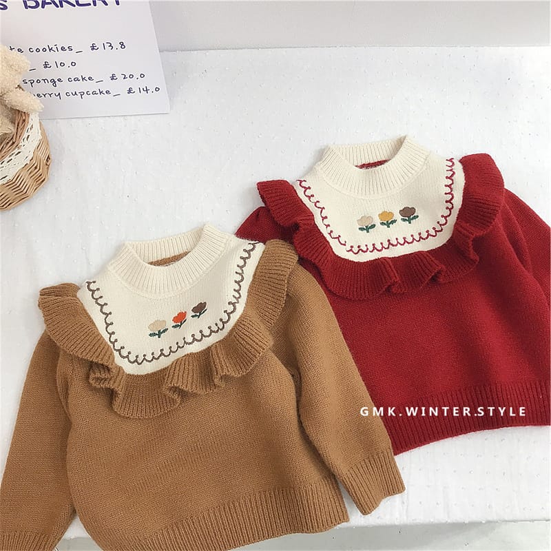 Girls Sweater Wool Coat Kids Tops Knitting 2022 Flowers Thicken Warm Winter Autumn Toddler Cottons Children's Clothing