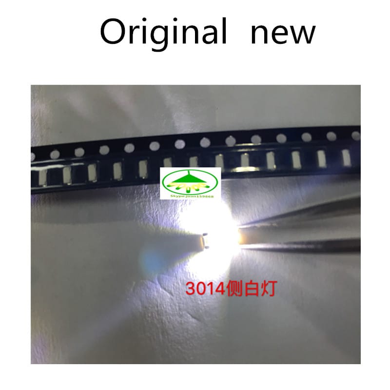 300pcs 3014 SMD LED Chip White Ultra Bright 0.1W 11-13LM 30mA 3V Surface Mount Chip Light Emitting Diode Lamp SMD 3014 LED Bead