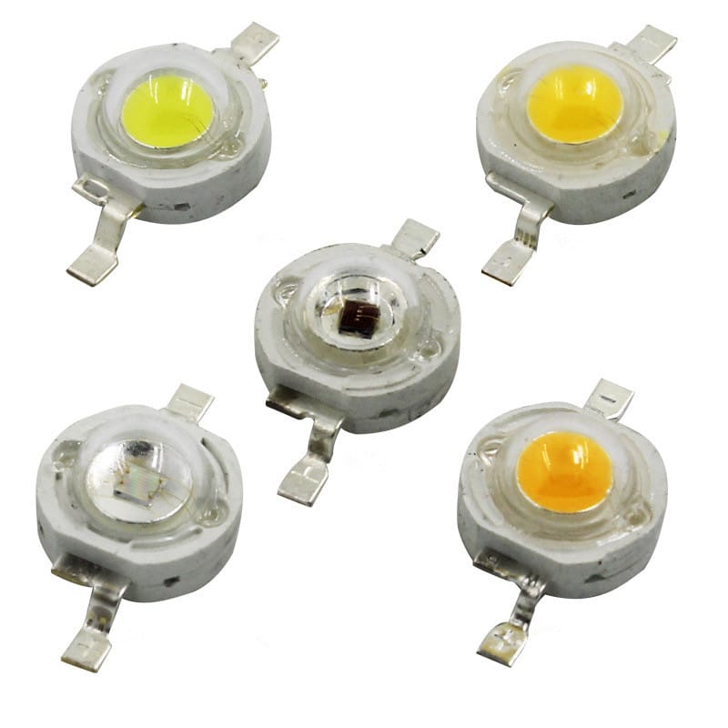 50PCS LED 1W 3W Bulbs High Power Lamp Beads Light Pure Chips 35mli 45mli 3V Pink White Red Blue Green Yellow for Blubs Downlight