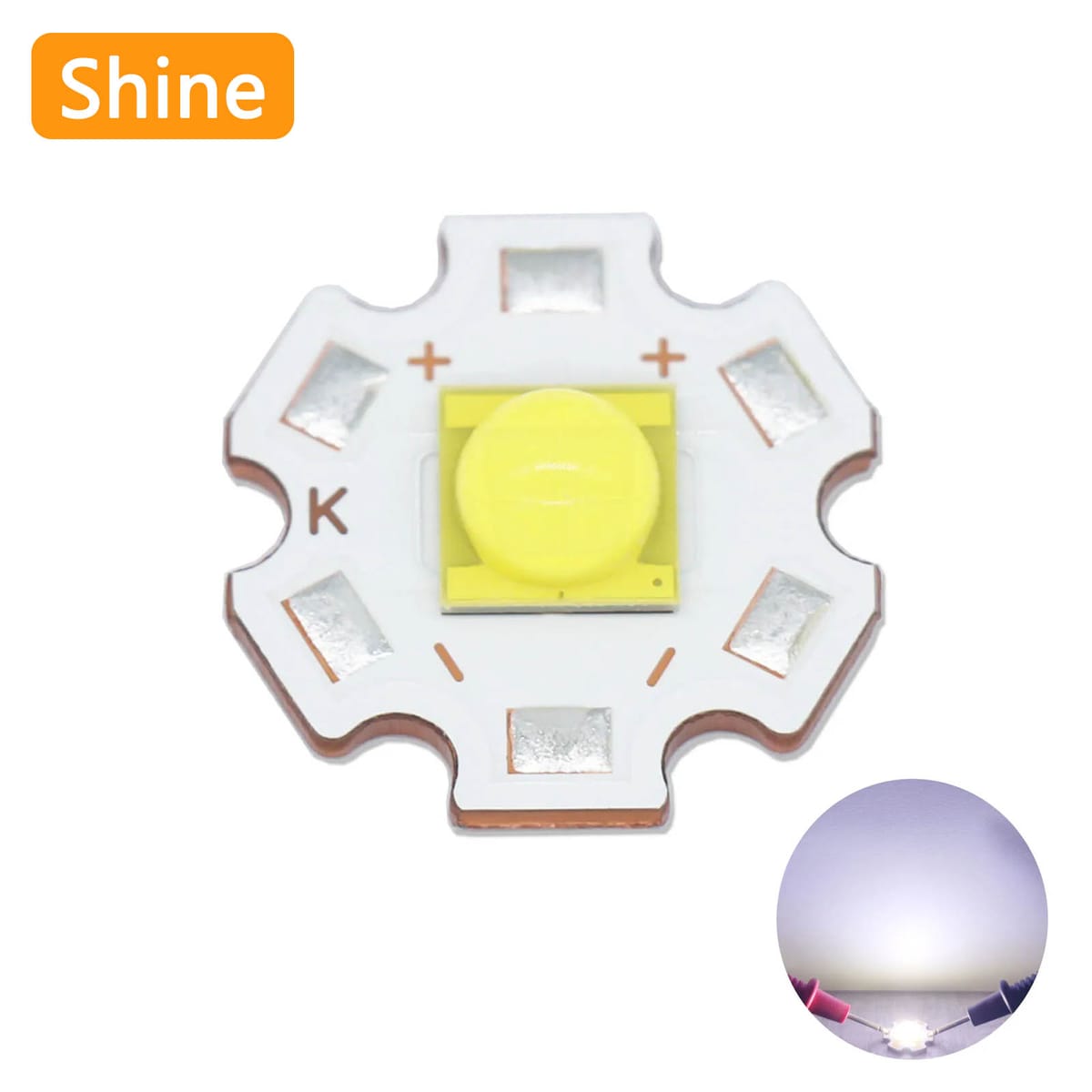 High Power LED Beads 18W Light DC3-4V DC6-7V 3A 6A XHP70 Cold White LED Chip COB Lamp DIY for Torch Flashlight Car Lighting