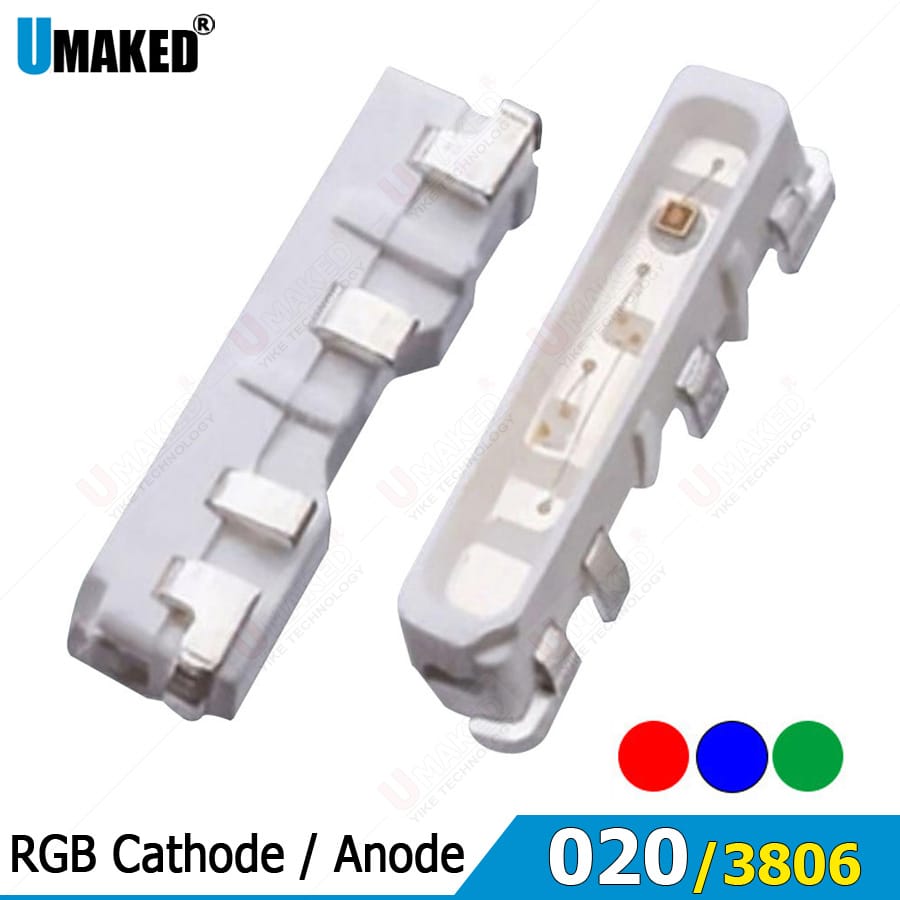 1000Pcs 020 /3806 SMD le chip RGB Common cathode/ Anode LED Diode Chip RGB DIY PCB Lamp Light Beads Emitting