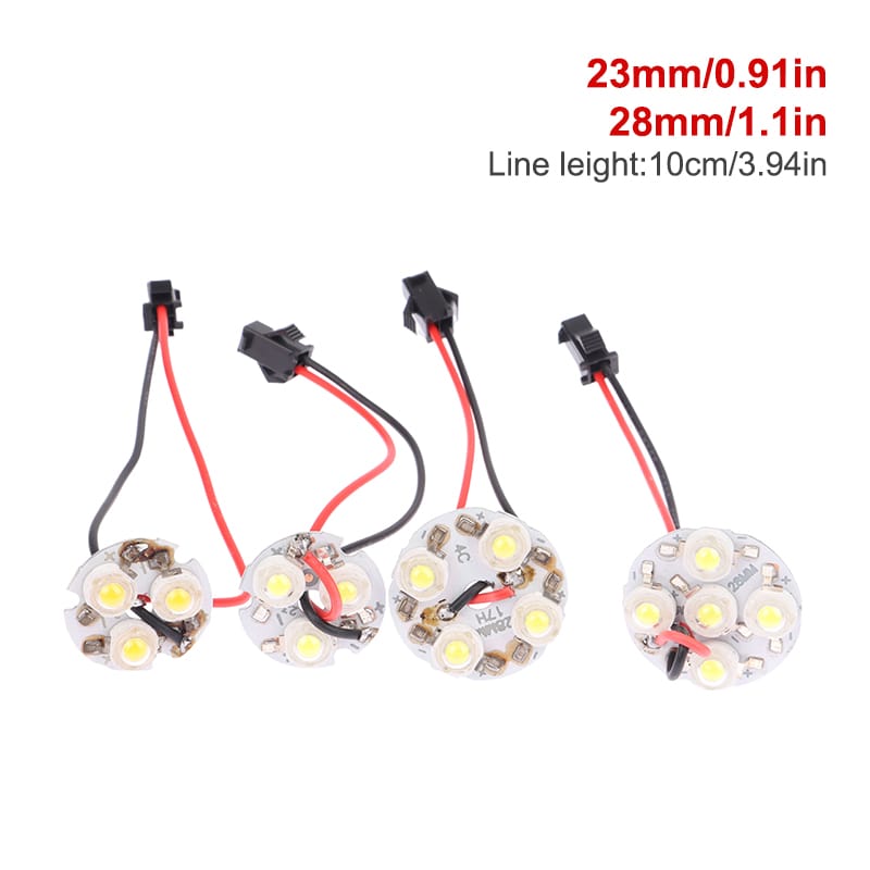 23/28mm LED Chip for Lamp Bulb 3W 5W Lamp Bead Light Board Round Light Beads AC 220V Bulb Chip Lighting Spotlight