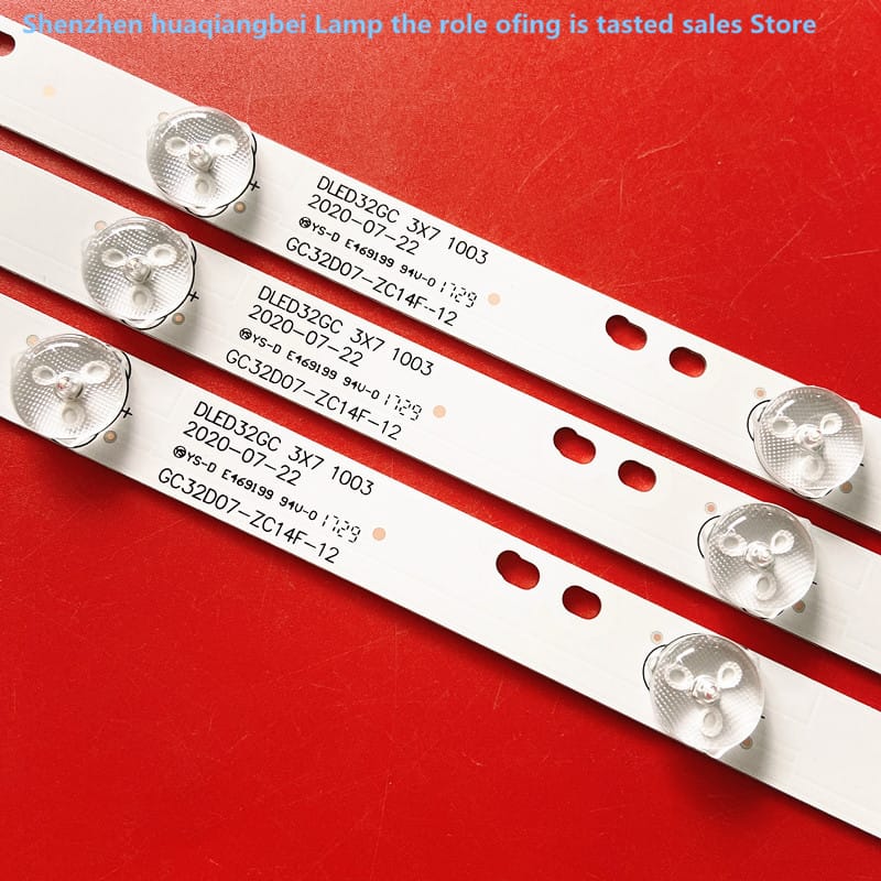 FOR LED backlight strip for  Lehua  LED32C370 Light bar 7LED  CRH-K323535T030736M-Rev1.1  Backlight lamp bead　７LED　59.7CM　3V