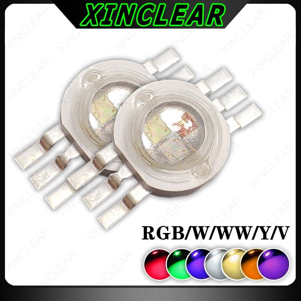 High Quality RGB RGBW RGBWW RGBWY RGBWYV LED COB Chip 3W 4W 5W 6W 8W 9W 10W 12W 15W Colorful Light Beads For Stage Light Beads