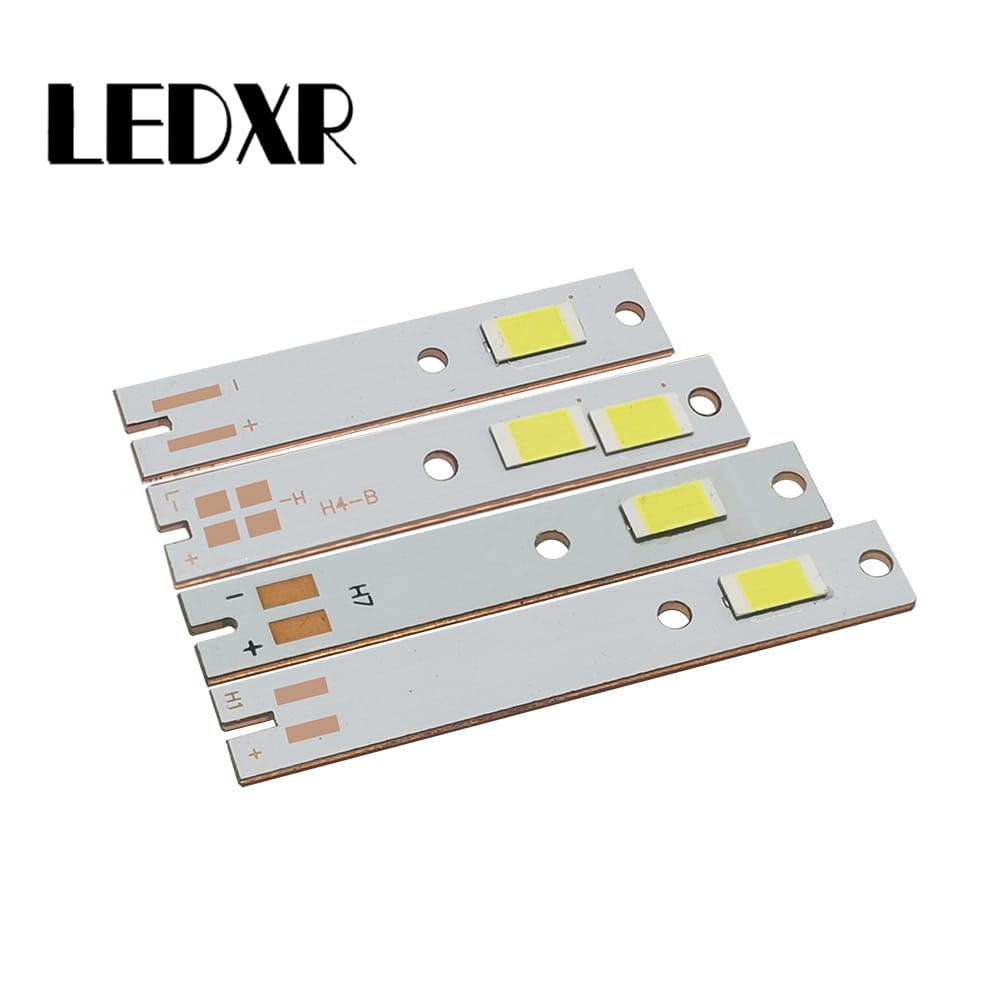 2pcs Csp car headlight LED light source 3570 LED ceramic lamp beads 30W white highlight welding copper substrate3570 H1 H3 H4 H7