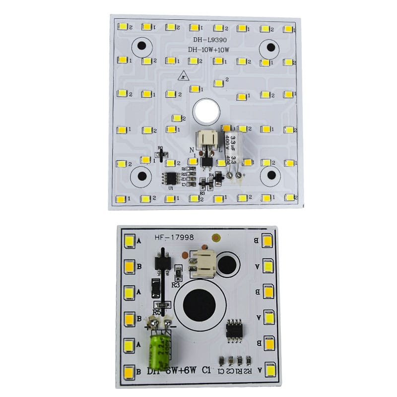 Led Chip For 220v 6W 10W 3Colors Changeable Light Beads DIY Chip Led 220v Square Light Source Patch LED Bulbs Accessories
