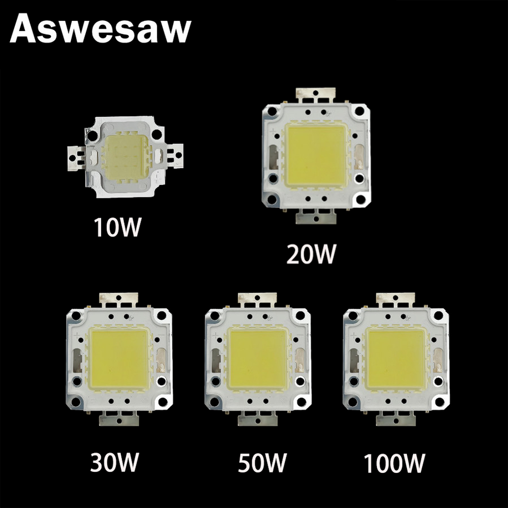 LED Beads Chip 10W 20W 30W 50W 100W LED COB Chip White Warm White High Quality for DIY Flood Light Spotlight High Brightness