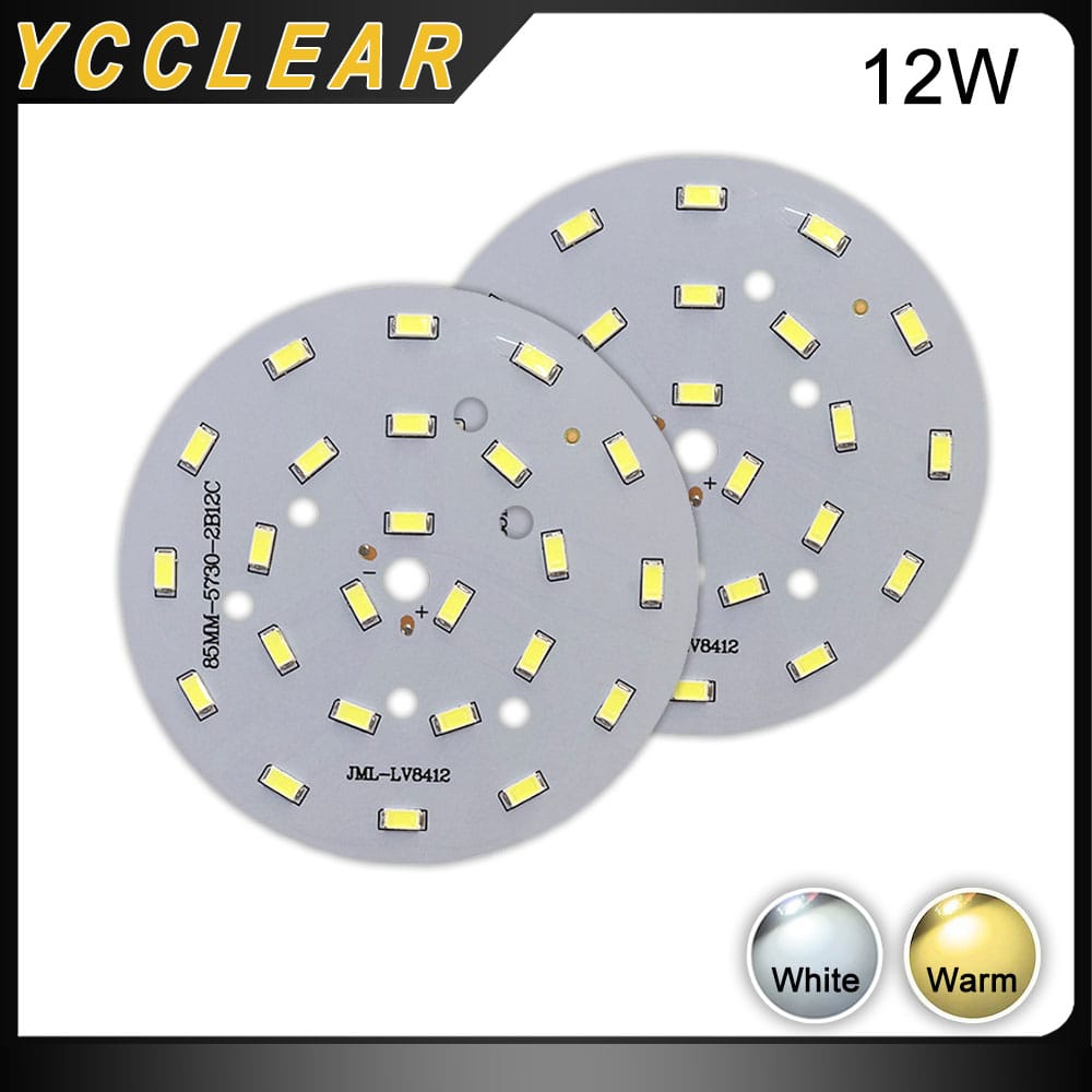 LED Light Panel 12W Warm White 3000K 6000K 36-40V SMD 5730 Lamp Beads Diameter 85mm For DIY Downlight Spotlight Chandelier