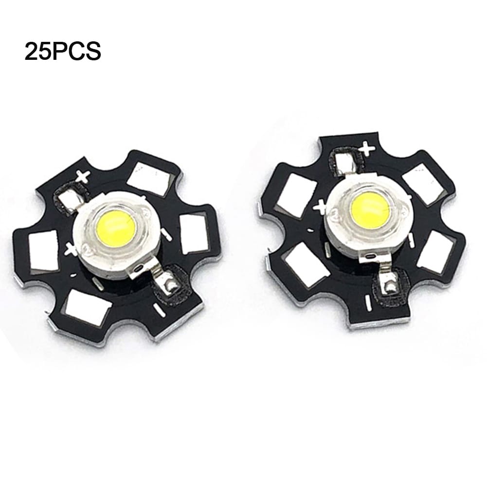 25pcs 1W 5V LED Lamp Chip Beads Light Source Chip 200lm Brightness High Power LED Chips For Floodlight