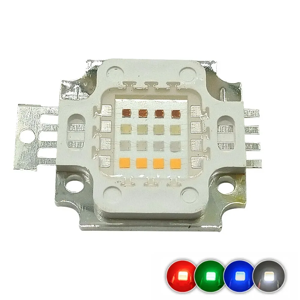 30W 50W 120W 200W RGBW Red, Green, Blue, White Four Color LED High-power Bead Color Lighting Light Source Integrated Wick