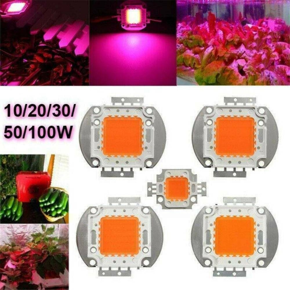 220V 110V Full Spectrum Lamp Bulb COB Chip LED Lens Lamp Beads LED COB Growth Chip Plant Grow Light Light Beads