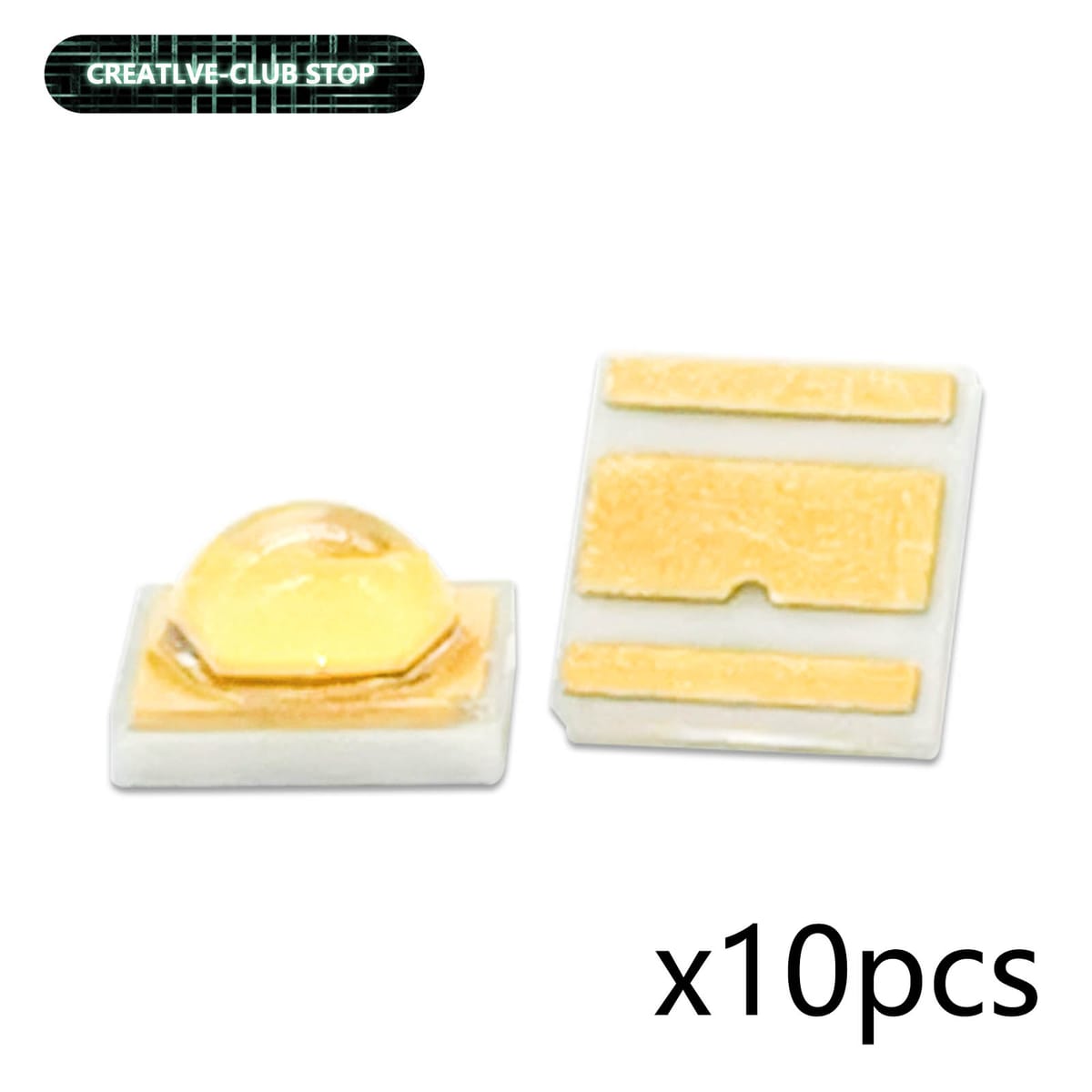 10pcs 3W LED Lamp Beads DC3V 700mA 1900-2000K Ceramic Substrate Surface Mount PCB Emitting Diode Lamp For All Kinds of LED Light