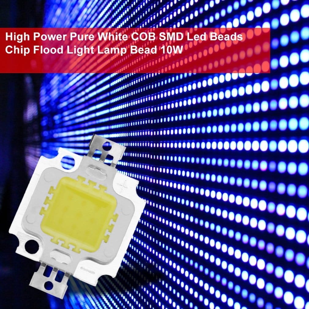 High Power Pure White COB SMD Led Chip Flood Light Lamp Bead 10W Low Heat Generating Saving Energy Environmentally Friendly