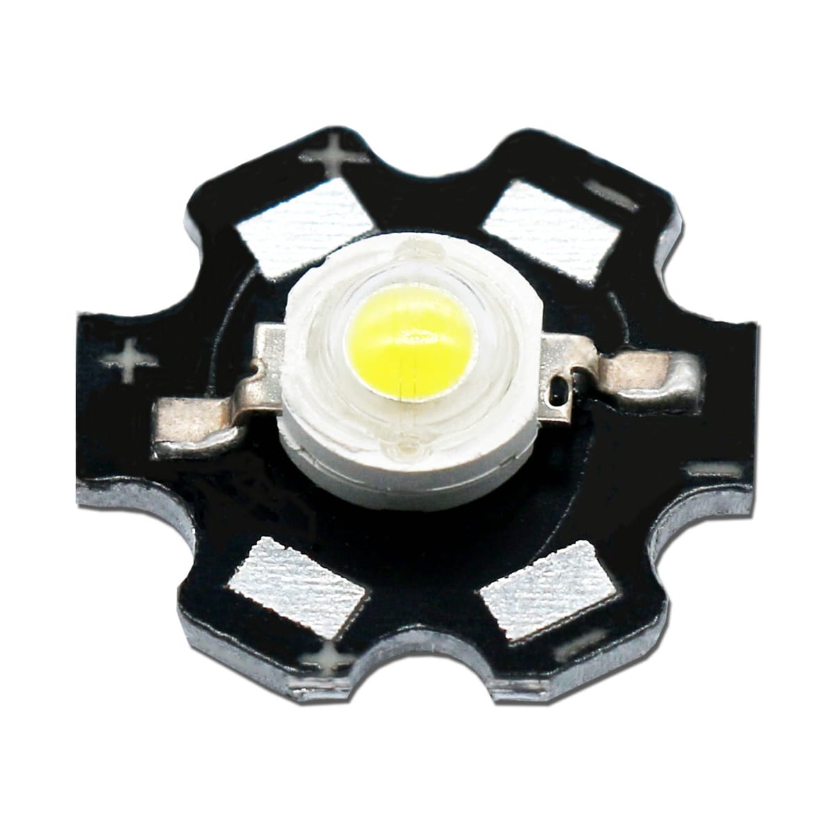 10pcs a lot 1W 3W  White/Warm White High Power LED Lamp Bead For Flashlight Lights Bulb Chip+20MM Radiator Aluminum Base For DIY