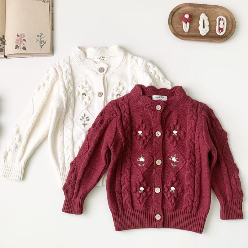 New Baby Girl Long Sleeve Knit Cardigan Retro Infant Autumn Princess Flower Embroidery Sweater Girls Knitted Jacket Baby Clothes