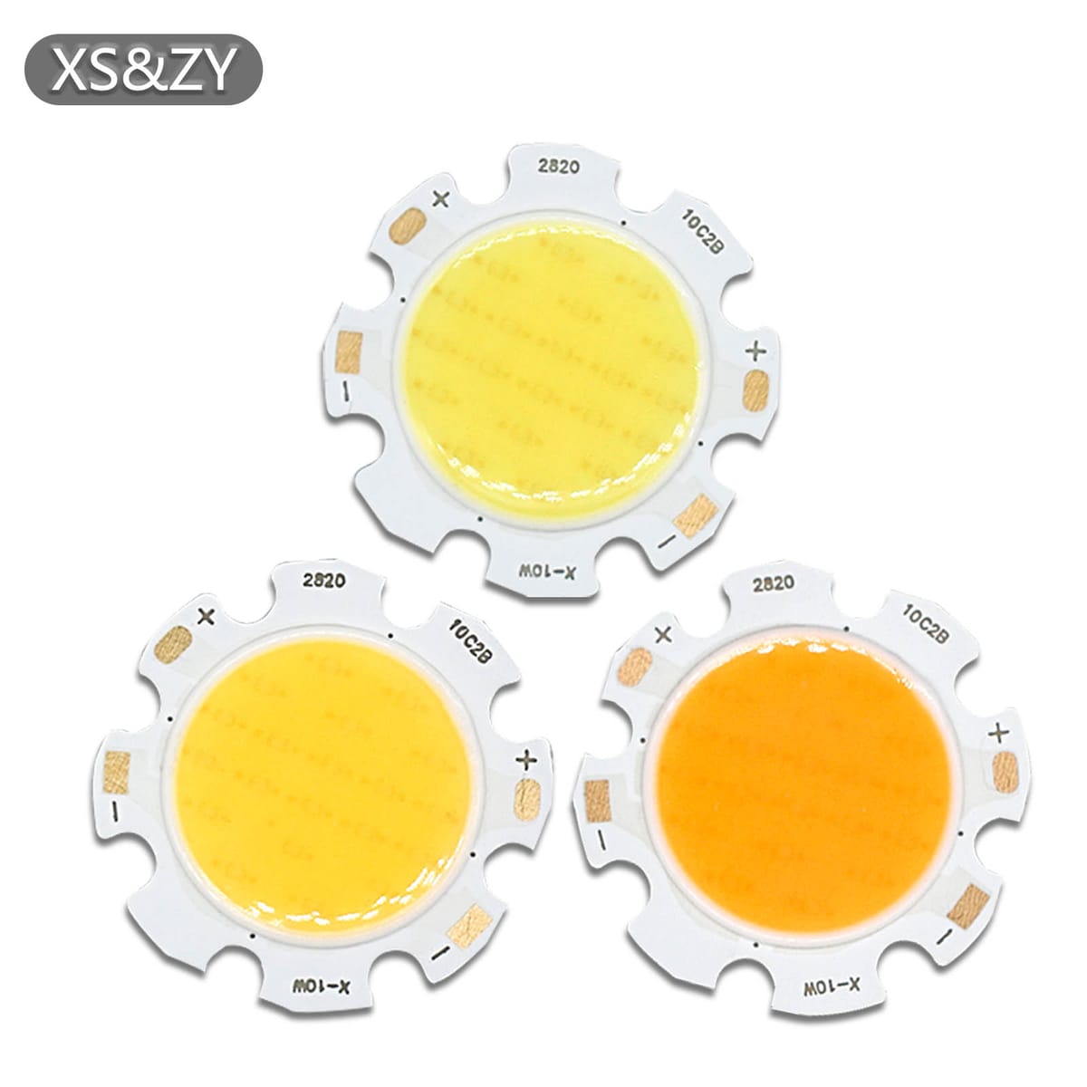 10pcs 3W 5W 7W 10W LED Lamp Bead COB Chip 2828 CRI80 Light Emitting Diode Bridgelux Chip Warm Color/Natural Color/White for Led